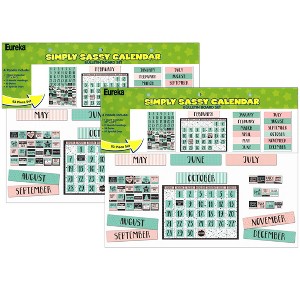 Eureka® Simply Sassy Calendar Bulletin Board Set, 2 Sets - 1 of 2