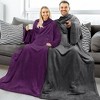 PAVILIA Fleece Wearable Blanket with Sleeves, Warm Cozy Soft Functional Lightweight Sleeved Throw Adults Men Women - 4 of 4