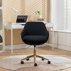 Office Chair Modern Mesh with Adjustable Height, Gold Metal Base for Home Office or Study -3irtyhousy - 2 of 4
