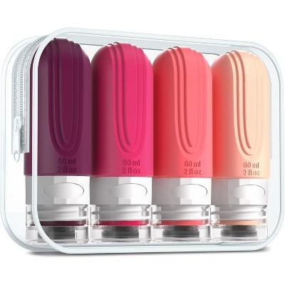 6oz Toiletry Bag Large Travel Bottles for Toiletries, BPA Free Leak Proof Tubs Refillable Liquid Traveler Accessories