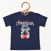 The Juniper Shop American Girly Cherries Coquette Toddler Short Sleeve Tee - 2 of 4