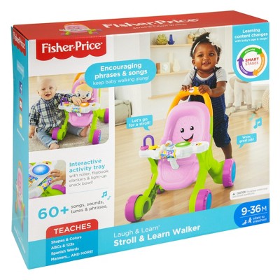 fisher price laugh & learn stroll & learn walker gift set