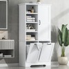 Tramull Bathroom Storage Cabinet with Tilt-Out Hamper, Multi-Functional Organizer with Adjustable Shelves & Drawers - 4 of 4