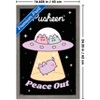 Trends International Pusheen: Pastel Pusheens - Peace Out UFO Framed Wall Poster Prints - 3 of 4