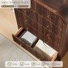 Modern Fluted 5 and 6 Drawer Dresser, Curved Profile Wood Storage Organizer for Bedroom, Living Room, Hallway - 3 of 4