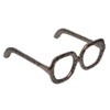 Decorative Object Metal Aluminum Eyewear-Shaped Sculpture with Textured Artisan Design - Modern Stylish Accent Decor - 2 of 4