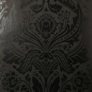 Desire Black Damask Paste the Wall Wallpaper - 1 of 4