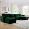 Oversized 157.5" Corduroy Cloud Modular U-Shaped Sectional Sofa with Big Deep Seat and 2 Storage Ottoman, 6-Piece Free combination Sofa - 2 of 4