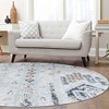 Unique Loom Kamala Washable Collection Area Rug - Lotus - 3 of 4