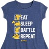 Girls' - Pokémon - Eat Sleep Battle Repeat Fit & Flair Cap Sleeve Dress - 2 of 3