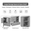 LOVMOR 36" Bathroom Vanity Base Only, Solid Wood Frame and MDF Boards - 2 of 2