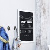 Merrick Lane Wall Mount Magnetic Chalkboard Sign with Eraser, Hanging Wall Chalkboard Memo Board - 2 of 4