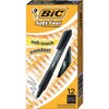BIC Soft Feel Ballpoint Pens Fine Point 0.8 mm Black Barrel Black Ink - Pack of 12 - 3 of 4