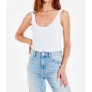 Women's Elvira U-Neck Ribbed Bodysuit - Another Love - 1 of 4
