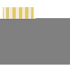 Home Mart Goods 2 Piece Set Yellow White Stripe Soft Cozy Plush Chenille Bath Mat Bathroom Rug - 3 of 4