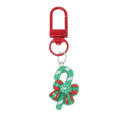 Unique Bargains Christmas Keychain Lobster Clasp Alloy Resin Colorful 1 Pc