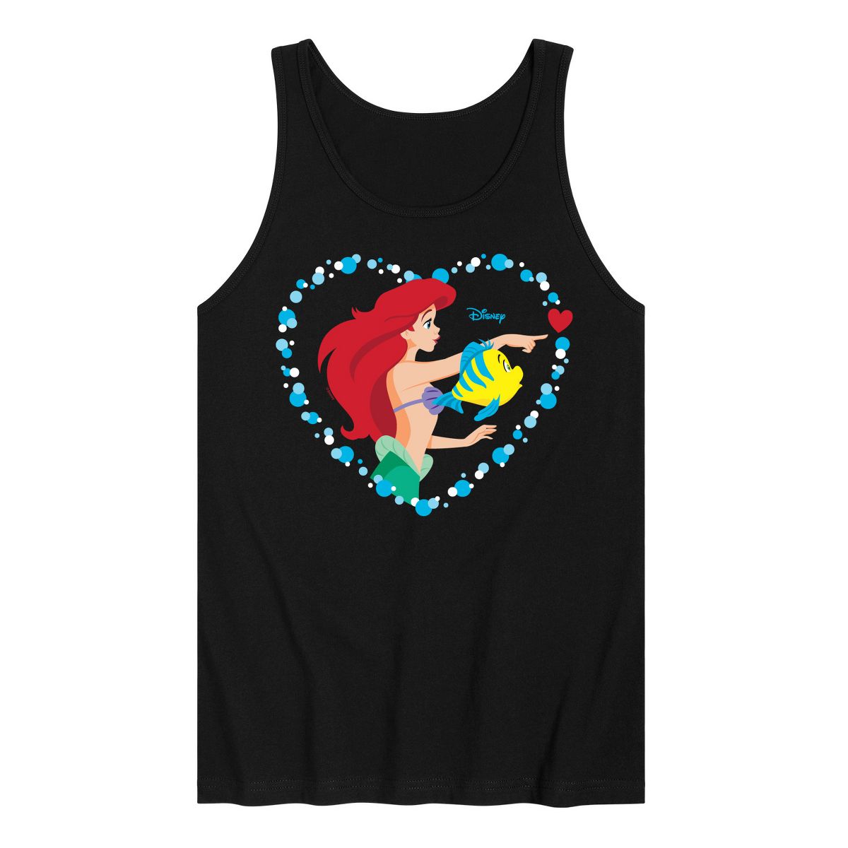 Men's - Disney - Ariel Heart Graphic Tank Top - thumbnail 4