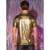 Lars Amadeus Men's Round Neck Short Sleeves Club Sparkle T-Shirt Tops - image 3 of 4