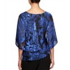 Women's Royal Asymmetric Triple Tier Hem Top - Alex Evenings - 2 of 3