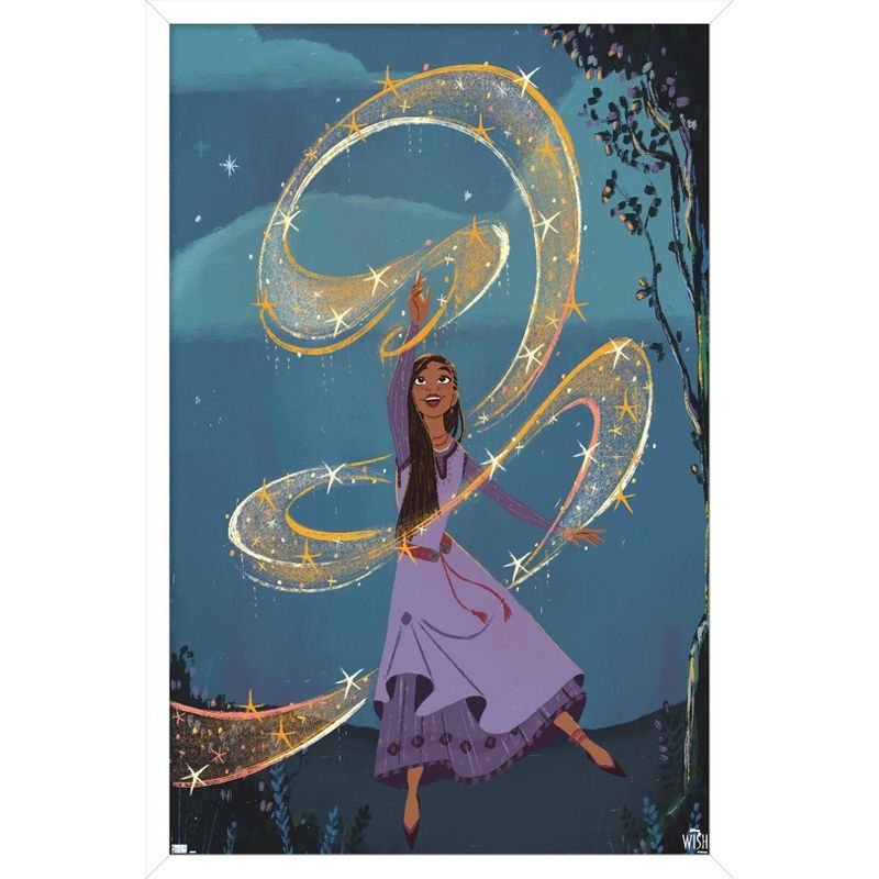 Trends International Disney Wish - Collage Poster 6 (Asha) Framed Wall Poster Prints, 1 of 7