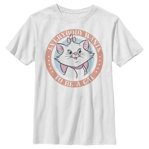 Boy's Aristocats Marie Everybody Wants To Be A Cat T-Shirt - 1 of 4