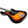 Sawtooth Americana Road Warrior Series Vintage Burst w Aluminum Pickguard Electric Bass Guitar - 3 of 4