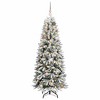 vidaXL Artificial Christmas Tree with 150 LEDs White 63 x 63 x 150 cm - 3 of 4