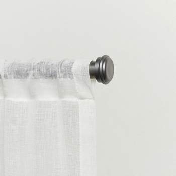 Exclusive Home Topper 1" Indoor/Outdoor Curtain Rod and Finial Set