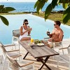 Set of 2 White Patio Dining Chairs, All-Weather Aluminum Outdoor Furniture for Garden, Poolside & Indoor Use - 3 of 4