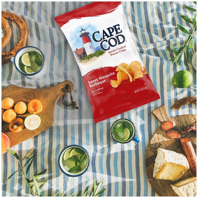 Cape Cod Potato Chips Sweet Mesquite Barbeque Kettle Chips - 7.5oz, 2 of 9