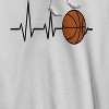 Rerun Island Men's Ecg Basketball Long Sleeve Graphic Cotton Sweatshirt Hoodie - 2 of 4