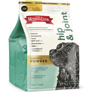 The Missing Link Hip & Joint + Probiotics Supplement 5lb Bag - Superfood Powder for Dog Cartilage & Bone Health, Joint Mobility & Flexibility - 1 of 4