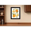 HomeRoots Citrus Orange Botanical Black Framed Print Wall Art - 2 of 4