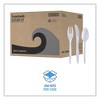 Boardwalk Three-Piece Cutlery Kit - Fork/Knife/Teaspoon - White - 250 kits - 2 of 4