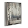 Stupell Industries Misty Birch Tree Forest Landscape Floating Frame Canvas Art - 2 of 4