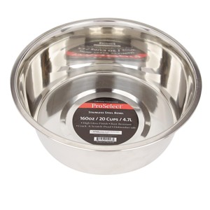 Proselect Stainless Steel Classic Dog Bowl, 5-Quart - 1 of 1