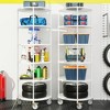 Dolonm Heavy Duty Adjustable Storage Rack Metal Shelf Wire Shelving Unit with Wheels & Shelf Liners - 4 of 4