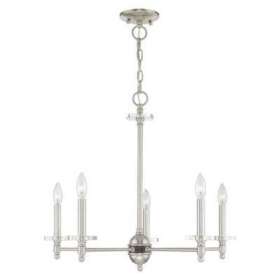 Livex Lighting Bennington 5 - Light Chandelier in  Brushed Nickel