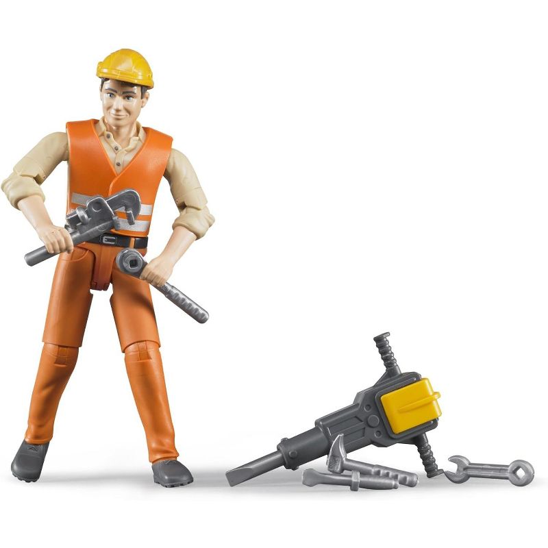 Bruder Construction Worker with Tools and Accessories, 3 of 5
