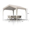 GustoWave Outdoor 10'x10' Waterproof Oxford Fabric Canopy Tent for Weddings - 3 of 4