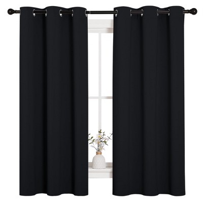 NICETOWN Grommet Top Blackout Curtains, Thermal Insulated Noise Reducing Window Drapes (Set of 2)