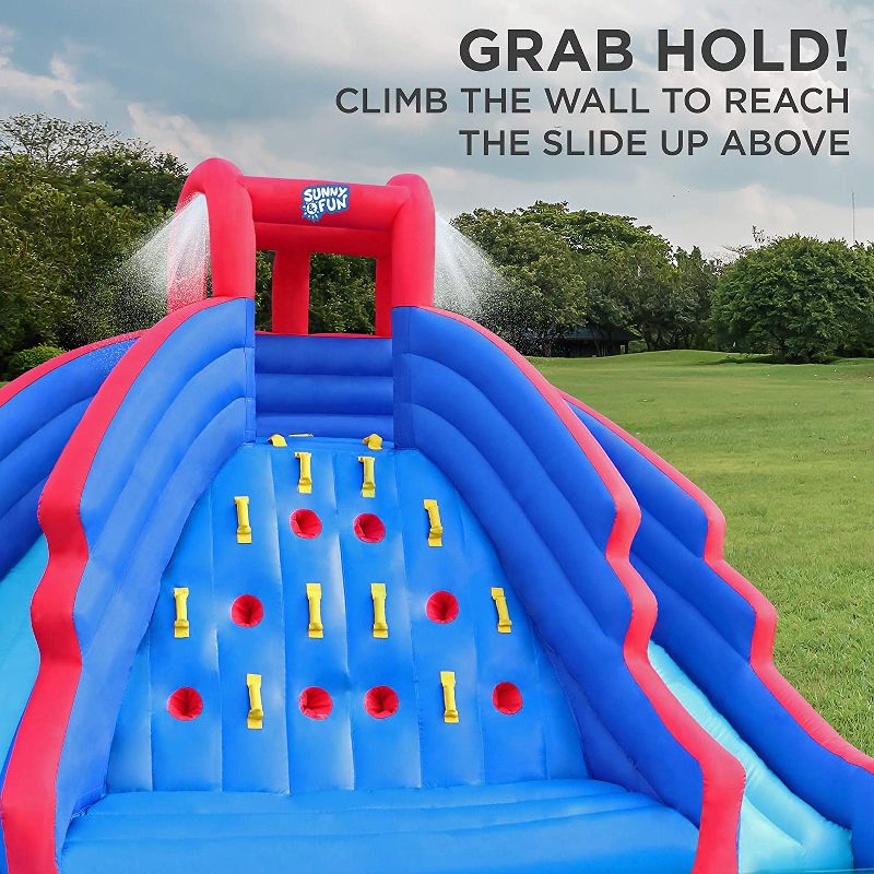Sunny & Fun Inflatable Kids Backyard Double Water Slide Park, 3 of 8