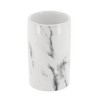 Evideco French Home Goods Marble Effect Collection Bath Water Tumbler-Toothbrush Holder Dolomite White - 2 of 4