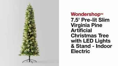 Store Wondershop Slim Virginia Pine Lit Tree