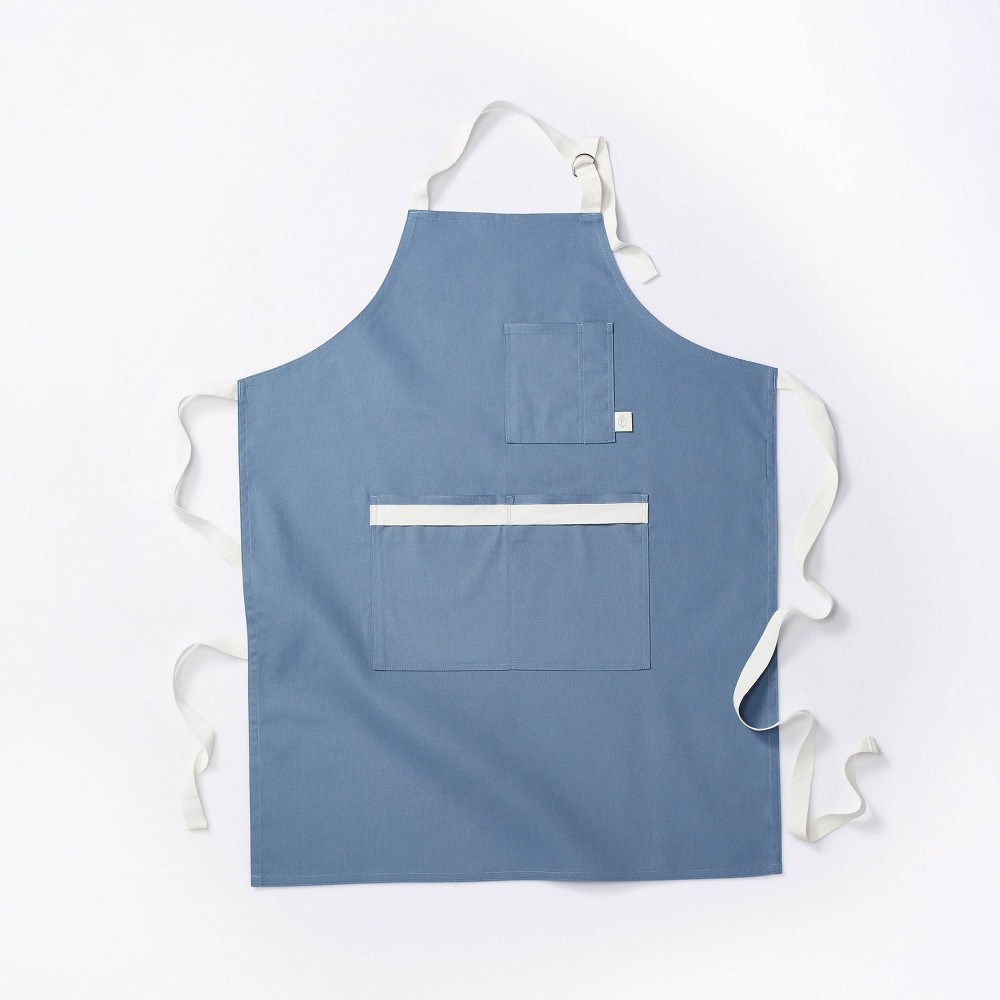 Photos - Other Accessories Adult Cooking Apron Blue - Figmint™