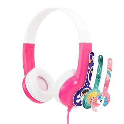 BuddyPhones DiscoverFun Wired Kids Headphones with Safe Audio Hearing Protection