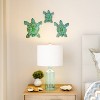 Hastings Home 3pc Sea Turtle Wall Art - Nautical 3D Metal Hanging Decor - Vintage Coastal Seaside Inspired Style - Under Water Sea Life Ocean - 4 of 4