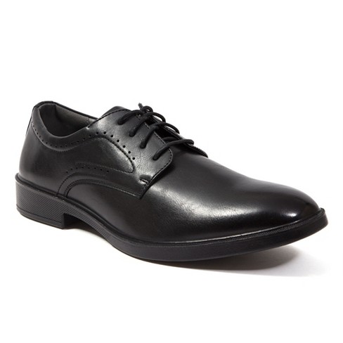 Deer Stags Men's Metro Dress Comfort Oxford-Black-10 Medium