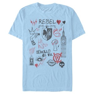 Men's Cruella Rebel Icons T-Shirt - 1 of 4