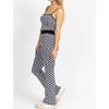 Women's CHECK KNIT CROP AND PANT SET - Miss Love - 4 of 4